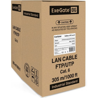 Кабель EXEGATEUTP4-C6-CU-S23-IN-PVC-GY-305 UTP
