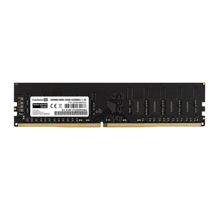 Модуль памяти EXEGATE VALUE SPECIAL DIMM DDR4 32GB 3200MHz PC4-25600 EX295286RUS