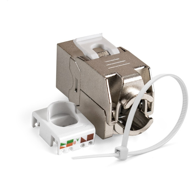 Модуль-вставка Keystone Jack RJ-45 EXEGATE KJ-8P8C-SH-C6A-180-TL EX297267RUS