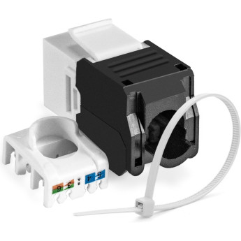 Модуль-вставка Keystone Jack RJ-45 EXEGATE KJ-8P8C-U-C5e-180-TL